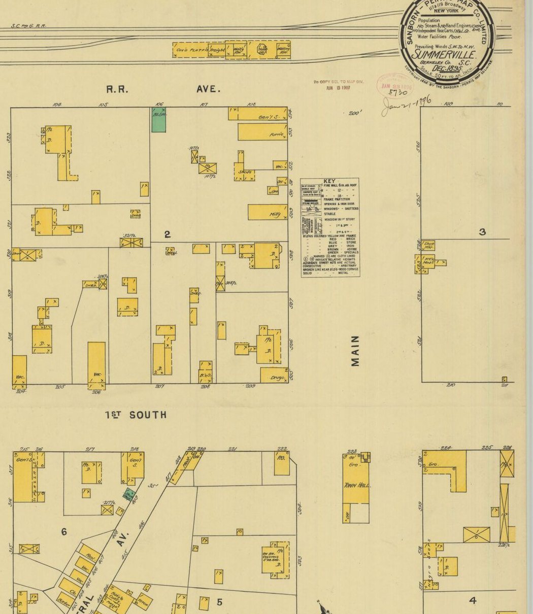 December 1895: Fire-insurance map: a street, not yet a park